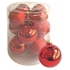 Rote Glaskolben 5,7 cm, 12 Stück
