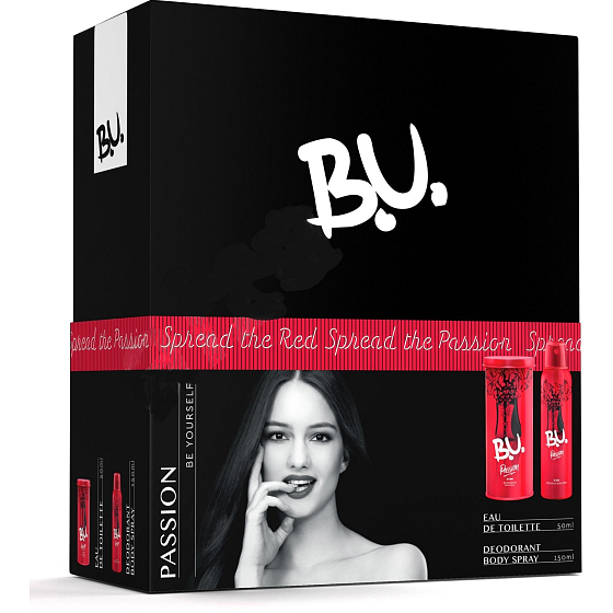 BU Passion Eau de Toilette für Frauen 50 ml + Deodorant Spray 150 ml, Kosmetikset