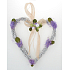 Weidenherz mit Lavendel zum Aufhängen 21 cm