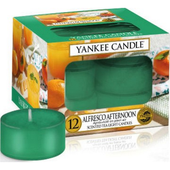 Yankee Candle Nachmittag im Freien - Nachmittags duftendes Teelicht im Freien 12 x 9,8 g