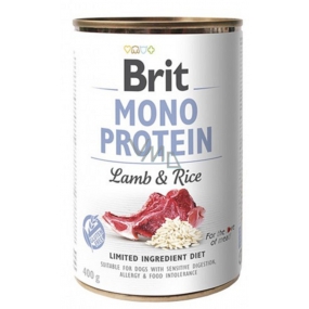 Brit Mono Protein Lamm mit Reis Hundefutter 400 g