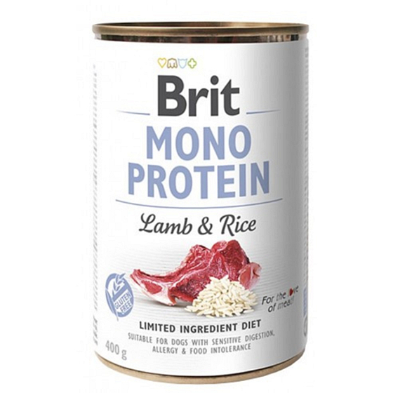 Brit Mono Protein Lamm mit Reis Hundefutter 400 g