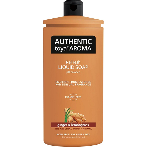 Authentische Toya Aroma Ingwer & Zitronengras Flüssigseife nachfüllen 600 ml