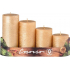 Rustikaler Goldzylinder Emocio Candle Grade 50 mm 4 Stück