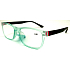 Berkeley Lesebrille +2.0 Kunststoff hellblau-grün, schwarze Seiten 1 Stück MC2184