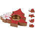 Emocio Holzkerzenhalter für Teekerze 12 cm, Formenmix