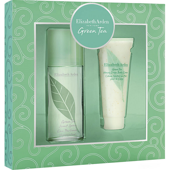 Elizabeth Arden Green Tea Eau de Parfum für Frauen 100 ml + Honey Drops Körpercreme 100 ml, Geschenkset für Frauen