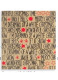 Zoewie Geschenkpapier 70 x 150 cm Weihnachten Simply The Best natürliches Weihnachtszeichen