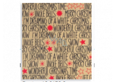 Zoewie Geschenkpapier 70 x 150 cm Weihnachten Simply The Best natürliches Weihnachtszeichen