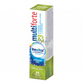 Revital Multi Forte Tropische Früchte Nahrungsergänzungsmittel Vitamintabletten mit Mineralien 20 Brausetabletten Revital Multi Forte Tropische Früchte Nahrungsergänzungsmittel Vitamintabletten mit Mineralien 20 Brausetabletten