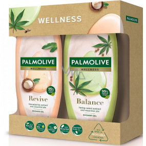 Palmolive Wellness Revive Duschgel 500 ml + Wellness Balance Duschgel 500 ml, Kosmetikset für Frauen