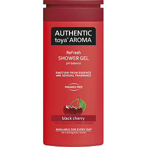 Authentic Toya Aroma Schwarzkirsch Duschgel, 400 ml Authentic Toya Aroma Schwarzkirsch Duschgel, 400 ml