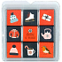 Nekupto Weihnachts-Schokoladen-Puzzle Schlittschuhe 45 g
