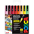 Posca Universal-Acrylmarker-Set 0,9 - 1,3 mm Sommer-Mix aus warmen Tönen 8 Stück PC-3M