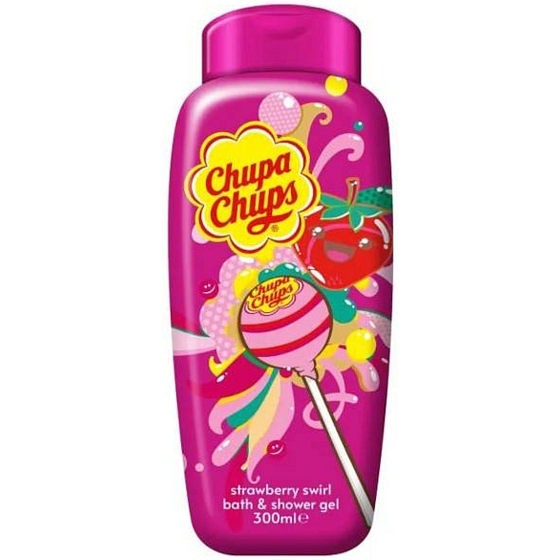 Chupa Chups Erdbeer-Duschgel und -Schaum 300 ml