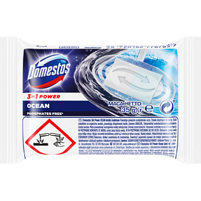 Domestos 3v1 Power Ocean Nachfüllpackung für WC Block, 35 g