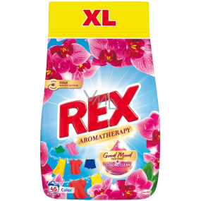 Rex XL Aromatherapy Color Orchid Waschpulver für Buntwäsche 45 Dosen 2,475 kg Rex XL Aromatherapy Color Orchid Waschpulver für Buntwäsche 45 Dosen 2,475 kg