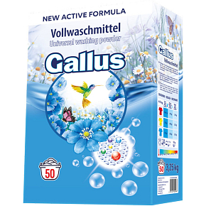 Gallus Waschpulver Universal, 50 Waschladungen, 3,25 kg