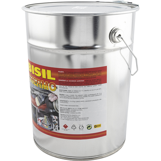 Bisil Thermo feuerfeste Farbe 700 °C, 0199 schwarz, 8 kg