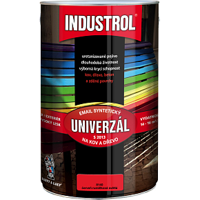 Industrol S2013 universell glänzende Oberflächenfarbe für Metall und Holz, 8140 hellrot, 4 l