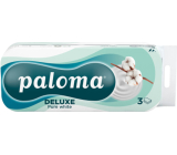 Paloma 3-lagiger Toilettenpapier Pure White, 10 Rollen