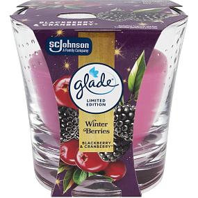 Glade Winter Berries Duftkerze im Glas 112 g