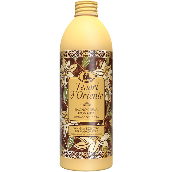 Tesori d'Oriente Duschgel und Badeschaum 2 in 1 Vanille & Ingwer, 500 ml