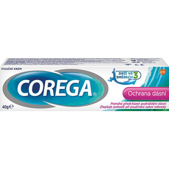 Corega Zahnfleischschutz, Haftcreme für Zahnprothesen, 40 g