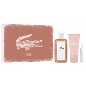 Lacoste Original Woman set Duftwasser 100 ml + Körperlotion 100 ml + Duftwasser 7,5 ml, Geschenkset für Frauen Lacoste Original Woman set Duftwasser 100 ml + Körperlotion 100 ml + Duftwasser 7,5 ml, Geschenkset für Frauen