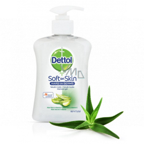 Dettol Aloe Vera und Vitamin E Feuchtigkeitsspendender antibakterieller Seifenspender 250 ml