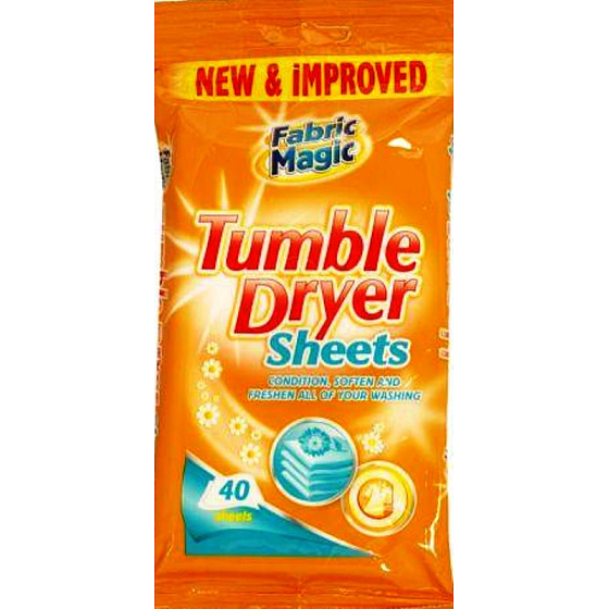 Fabric Magic Wäschetrockner Bettwäsche Duft Trockner Tücher 40 Stück