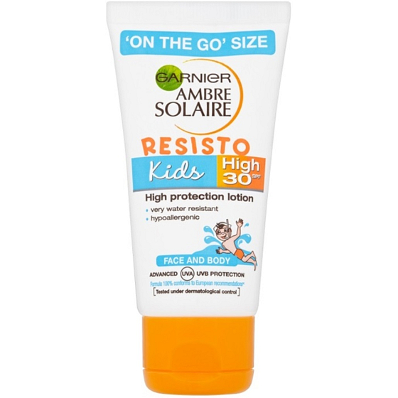 Garnier Ambre Solaire Resisto SPF30 Sonnencreme für Kinder 50 ml