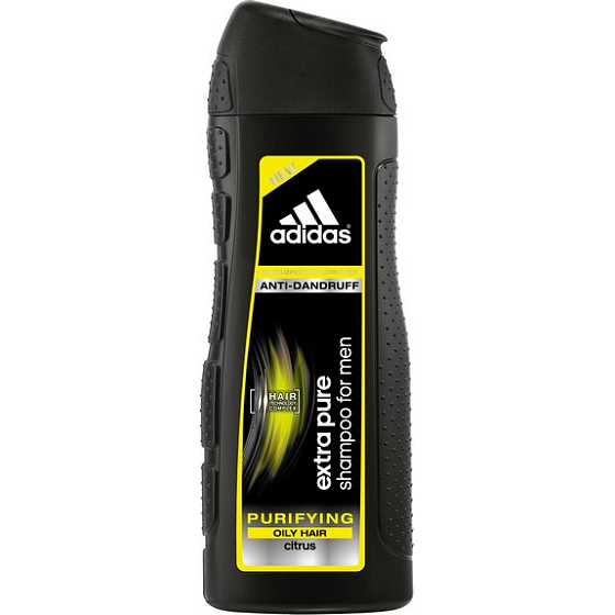 Adidas Extra Pure Anti-Schuppen-Shampoo für fettiges Haar für Männer 400 ml