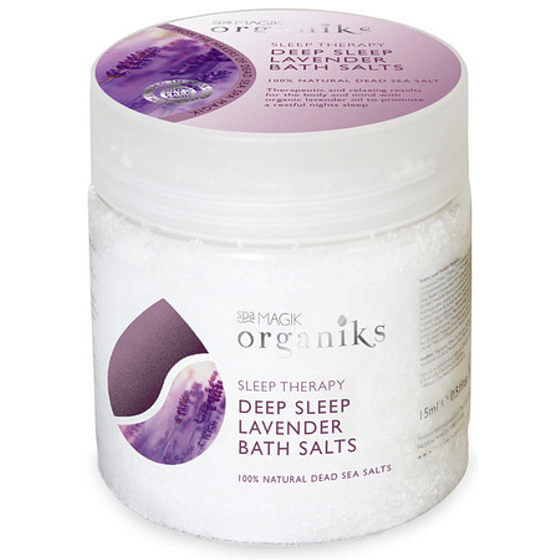 Spa Magik Organic Range Lavendel Badesalz Schlaftherapie 550 g