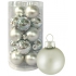 Flaschen Glas Silber Set 3 cm 20 Stück