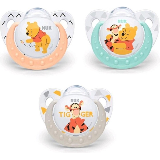 Nuk Trendline Disney Winnie the Pooh Kieferorthopädische Silikondecke 6-18 Monate 1 Stück