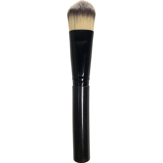 Kosmetikpinsel mit synthetischen Borsten für Make-up schwarz 14,5 cm 30450-04