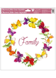 Fensterfolie ohne Leimkranz Familie 33 x 30 cm