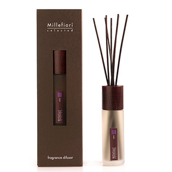 Millefiori Milano Ausgewählter Mirto - Myrta Diffusor 350 ml + 7 45 cm lange Stiele für mittelgroße Räume hält 3 Monate