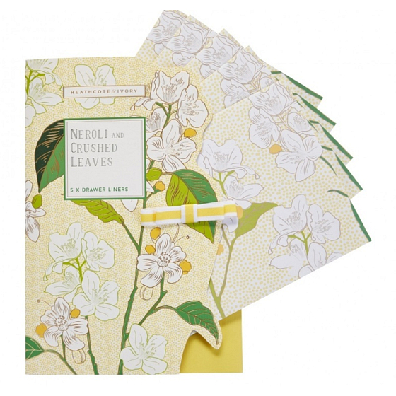 Heathcote & Ivory Neroli & Lime Leaves parfümiertes Papier 5 Blatt