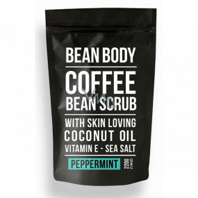 Bean Body Mint Body Peeling von Kaffeebohnen für Männer 220 g