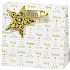 BSB Luxus Geschenk Papiertüte 14,5 x 15 x 6 cm Weihnachten mit goldenen Bäumen VDT 446 CD
