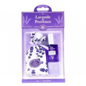 Esprit Provence Lavendelbeutel mit Lavendel + Toilettenseife 25 g + Toilettenwasser Miniatur 5 ml, Kosmetikset