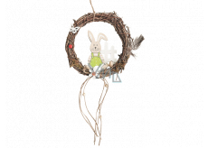 Weidenkranz zum Aufhängen Häschen 18 cm