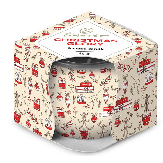 Emocio Cookie and Cream Christmas Glory Duftkerze Glas 70 x 62 mm 85 g