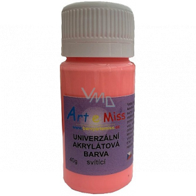 Art e Miss Luminous Universal-Acrylfarbe 74 Neon Rot 40 g