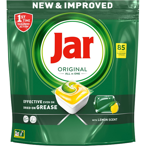 Jar Original All in One Zitrone Spülmaschinenkapseln 85 Stück