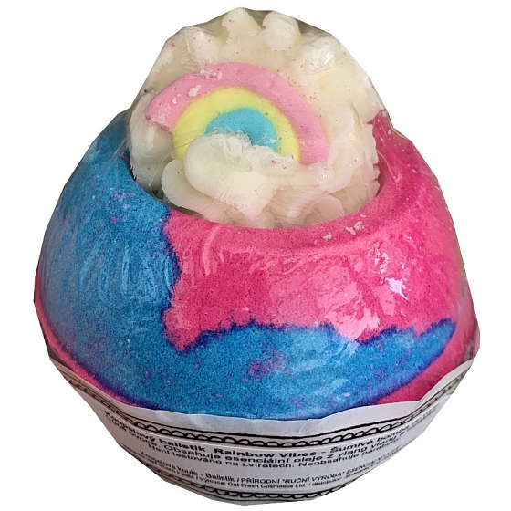 Bomb Cosmetics Rainbow Vibes Bath sprudelnder Badebalsam 160 g