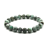 Smaragd-Armband elastisch Naturstein, Kugel 8 mm / 16 - 17 cm, königlicher Stein