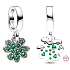 Charme Sterling Silber 925 Quatrefoil, Glücksarmband Anhänger